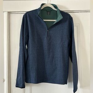 Men's Blue Quarter-Zip Sweater